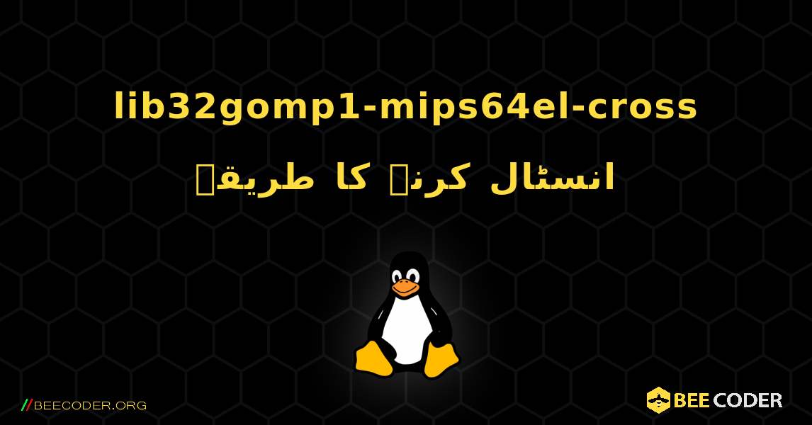 lib32gomp1-mips64el-cross  انسٹال کرنے کا طریقہ. Linux
