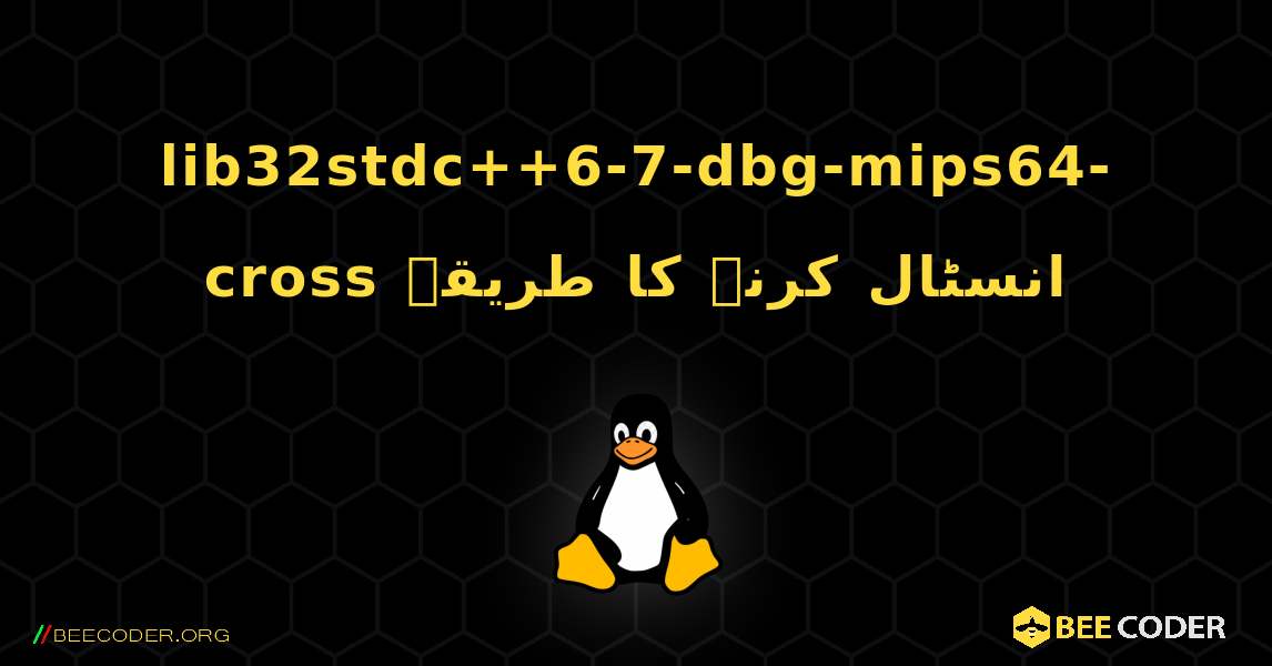 lib32stdc++6-7-dbg-mips64-cross  انسٹال کرنے کا طریقہ. Linux