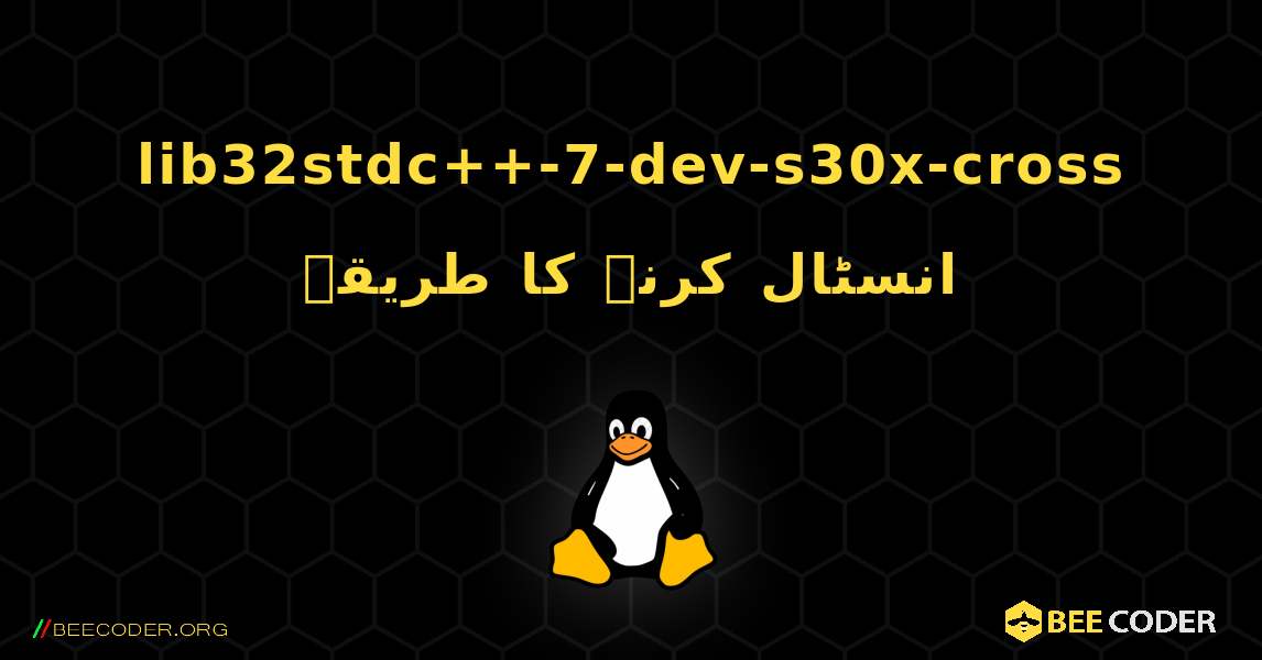 lib32stdc++-7-dev-s30x-cross  انسٹال کرنے کا طریقہ. Linux