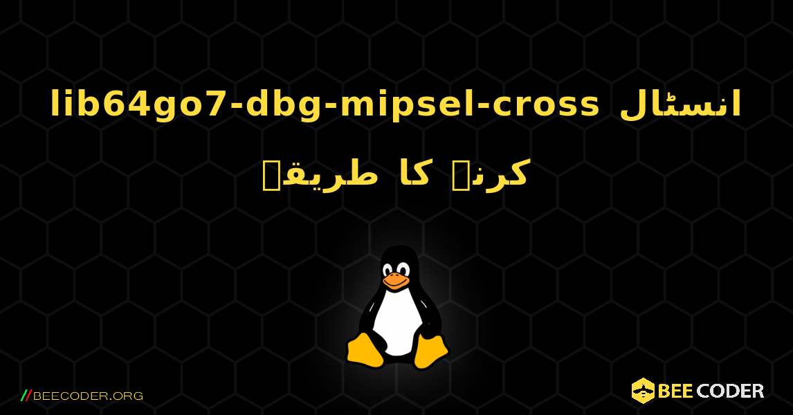 lib64go7-dbg-mipsel-cross  انسٹال کرنے کا طریقہ. Linux
