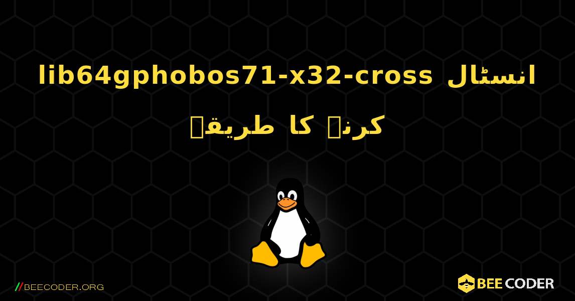 lib64gphobos71-x32-cross  انسٹال کرنے کا طریقہ. Linux