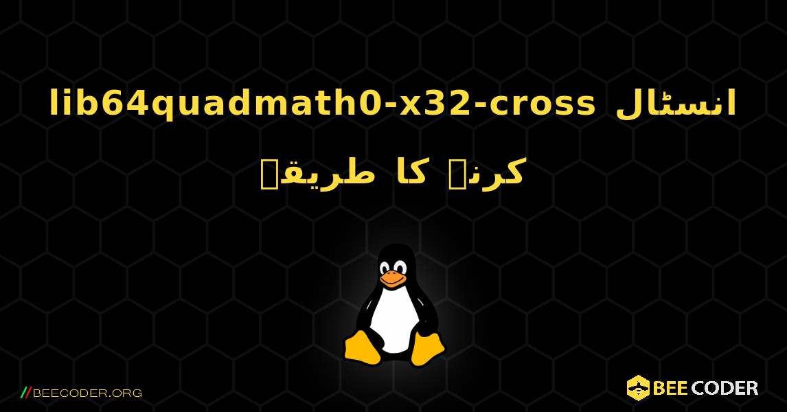 lib64quadmath0-x32-cross  انسٹال کرنے کا طریقہ. Linux
