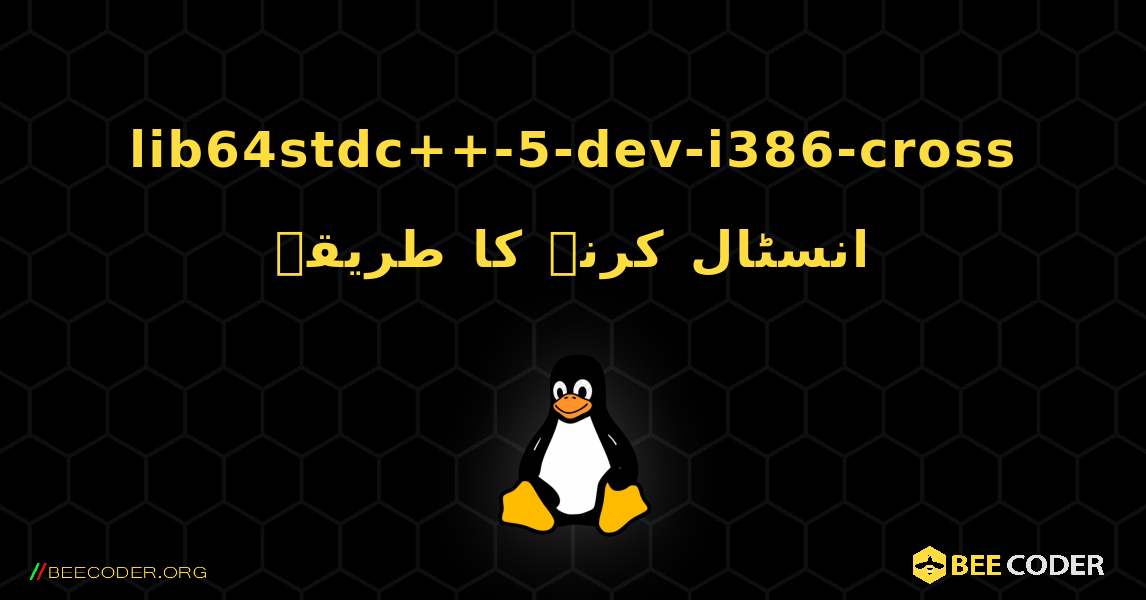 lib64stdc++-5-dev-i386-cross  انسٹال کرنے کا طریقہ. Linux