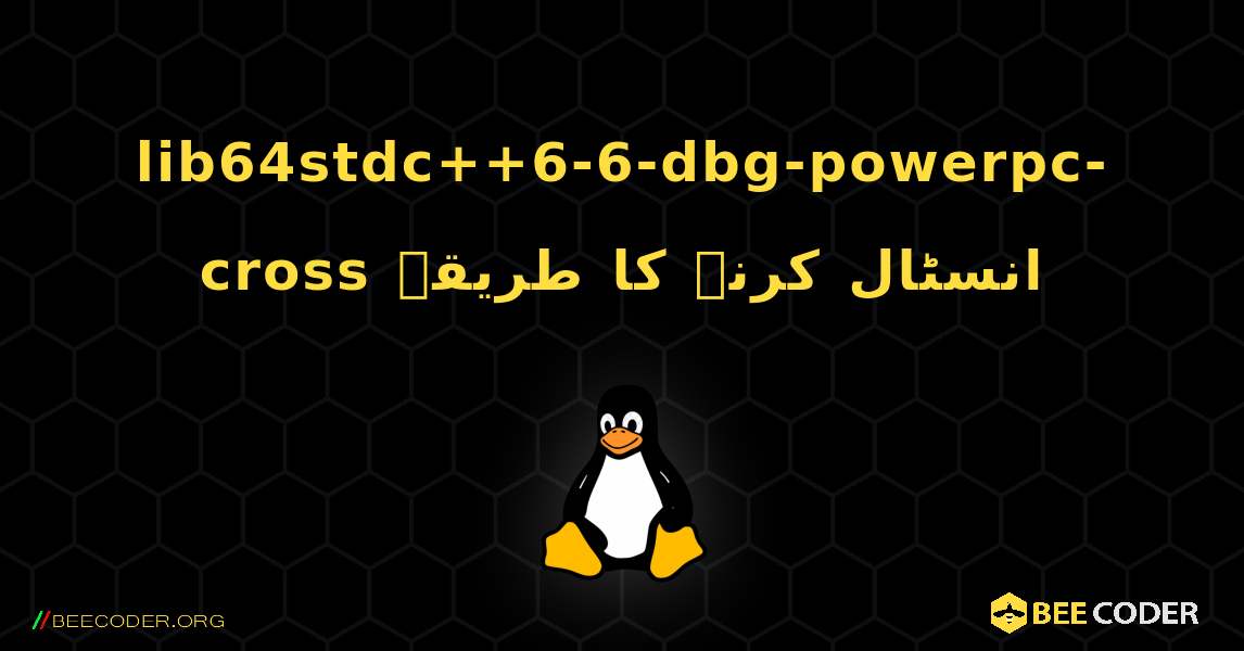 lib64stdc++6-6-dbg-powerpc-cross  انسٹال کرنے کا طریقہ. Linux