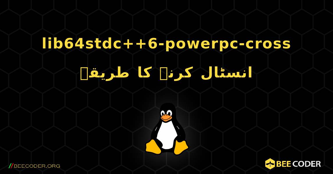 lib64stdc++6-powerpc-cross  انسٹال کرنے کا طریقہ. Linux