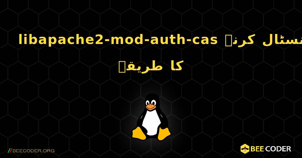 libapache2-mod-auth-cas  انسٹال کرنے کا طریقہ. Linux