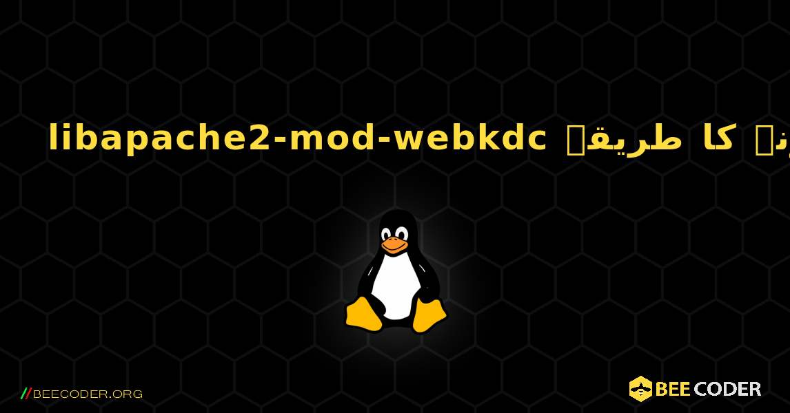 libapache2-mod-webkdc  انسٹال کرنے کا طریقہ. Linux