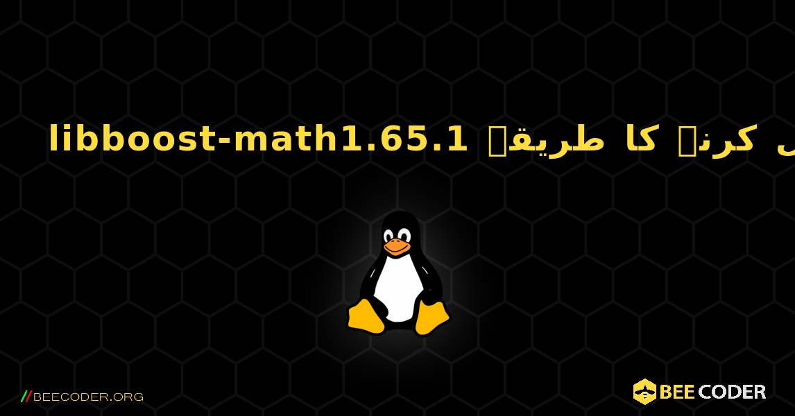 libboost-math1.65.1  انسٹال کرنے کا طریقہ. Linux