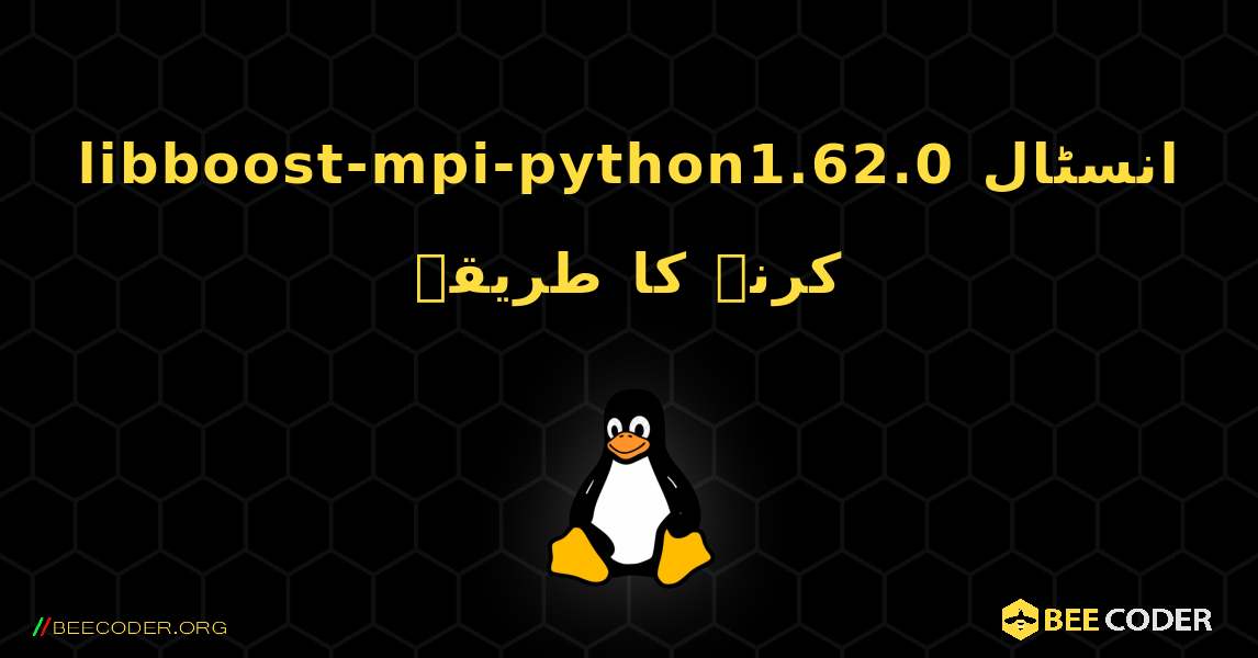 libboost-mpi-python1.62.0  انسٹال کرنے کا طریقہ. Linux