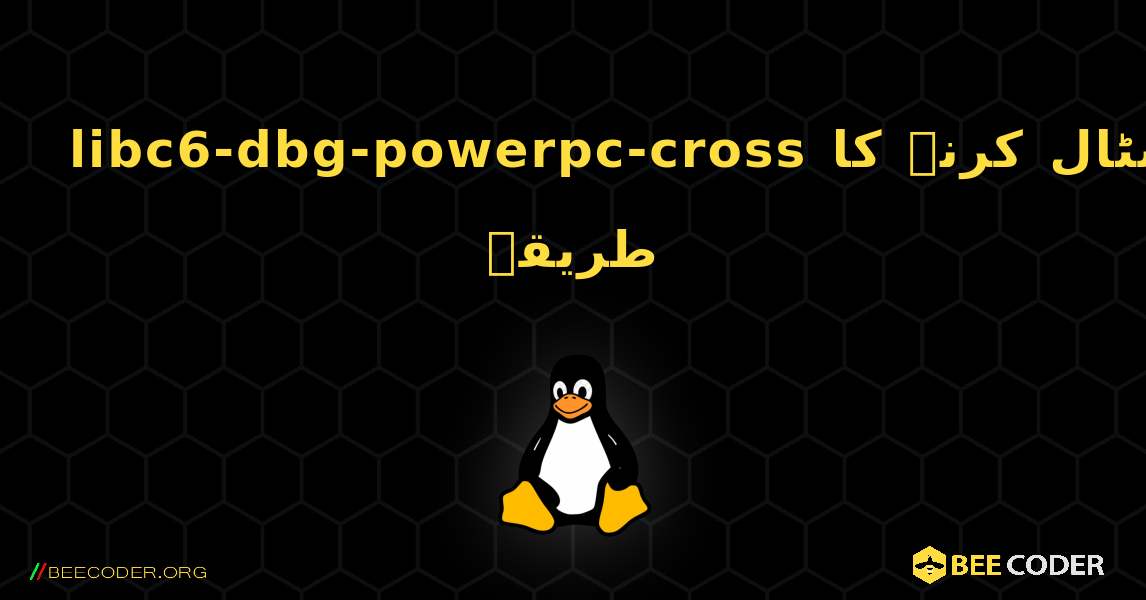 libc6-dbg-powerpc-cross  انسٹال کرنے کا طریقہ. Linux