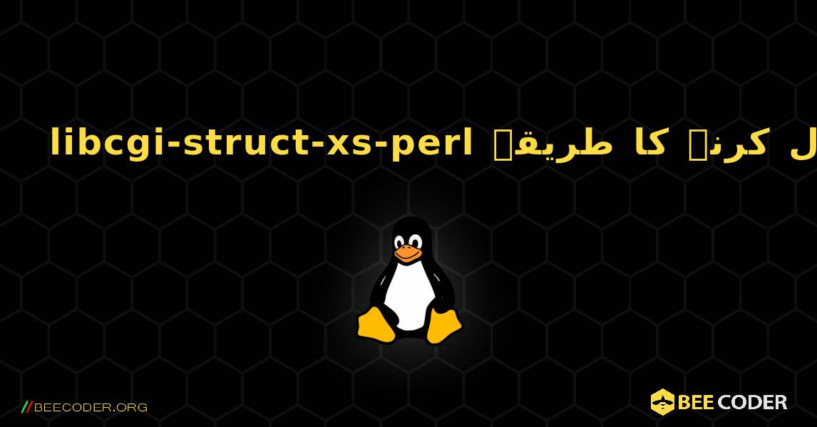 libcgi-struct-xs-perl  انسٹال کرنے کا طریقہ. Linux