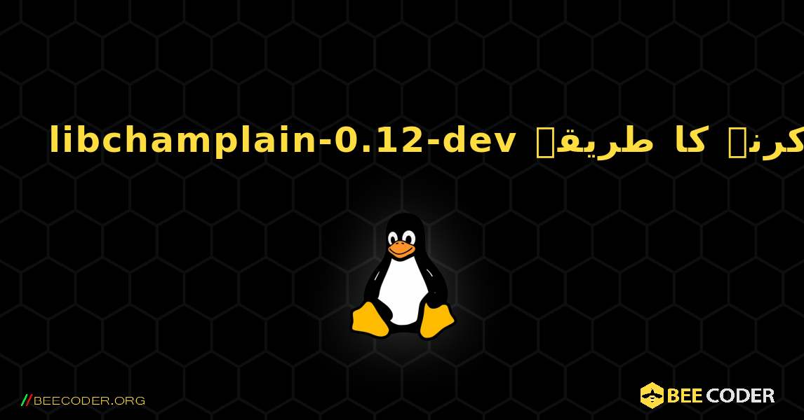 libchamplain-0.12-dev  انسٹال کرنے کا طریقہ. Linux
