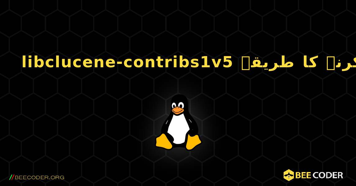 libclucene-contribs1v5  انسٹال کرنے کا طریقہ. Linux