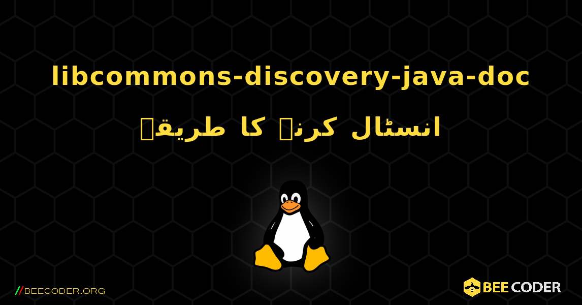 libcommons-discovery-java-doc  انسٹال کرنے کا طریقہ. Linux