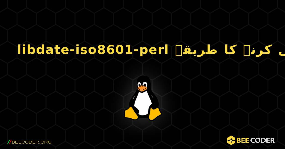 libdate-iso8601-perl  انسٹال کرنے کا طریقہ. Linux