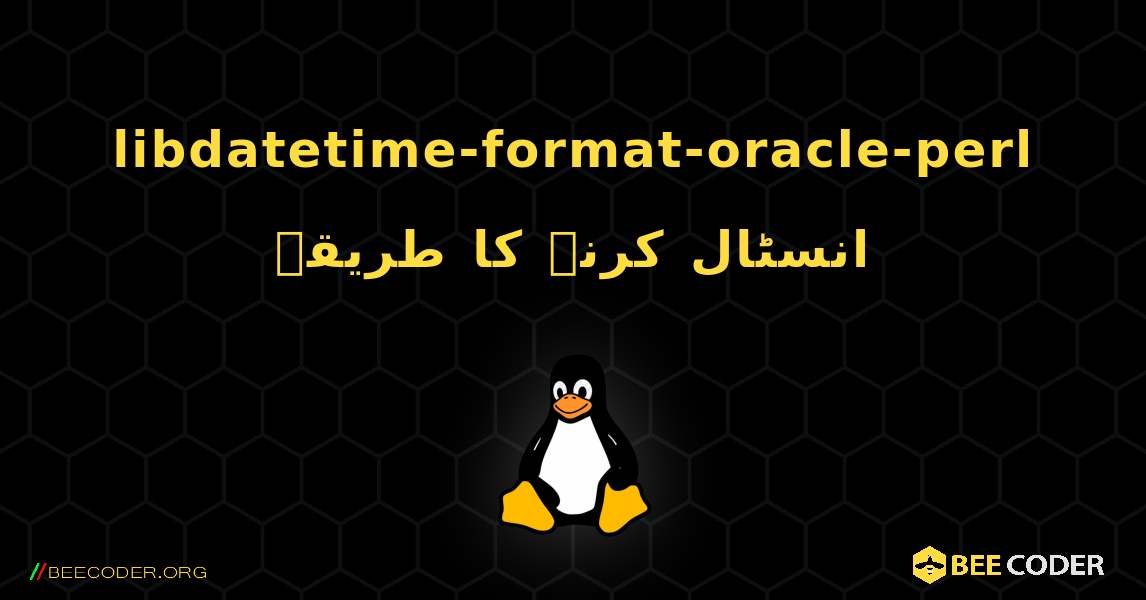 libdatetime-format-oracle-perl  انسٹال کرنے کا طریقہ. Linux