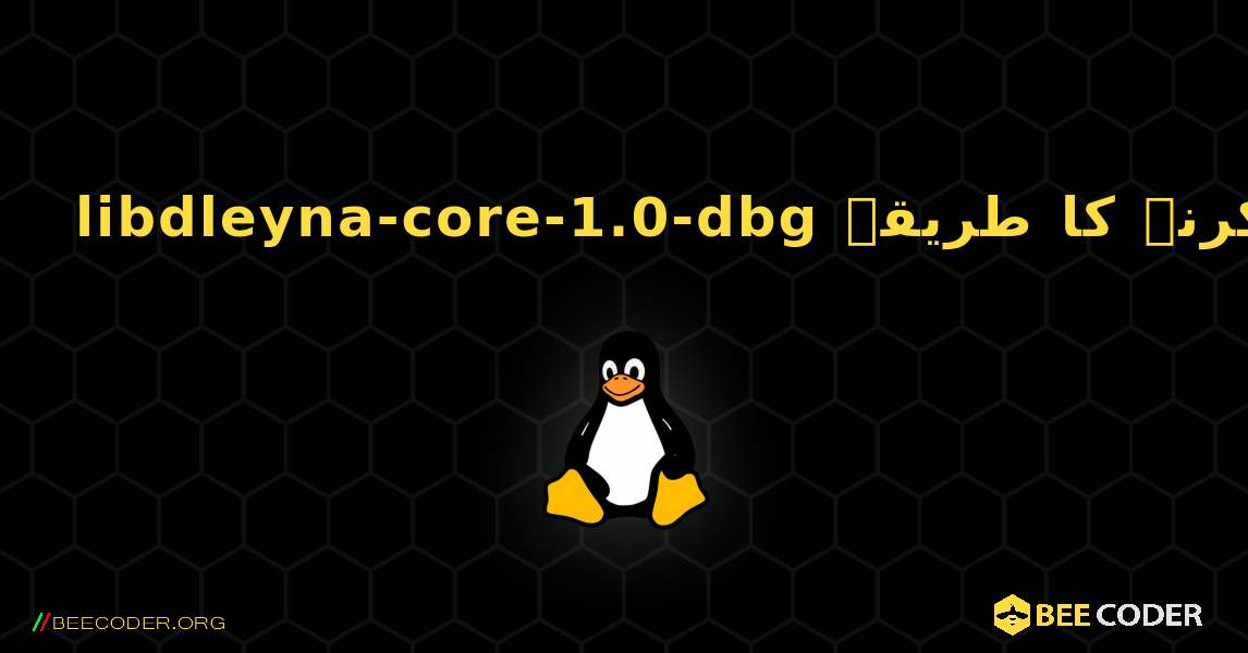 libdleyna-core-1.0-dbg  انسٹال کرنے کا طریقہ. Linux