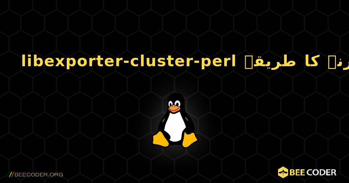 libexporter-cluster-perl  انسٹال کرنے کا طریقہ. Linux