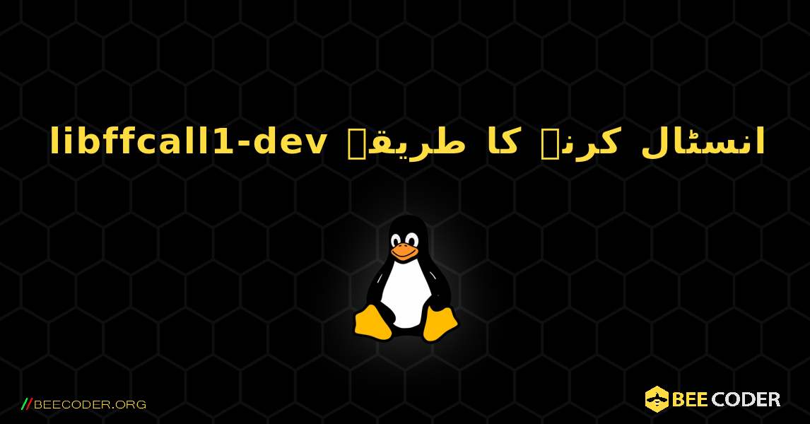 libffcall1-dev  انسٹال کرنے کا طریقہ. Linux