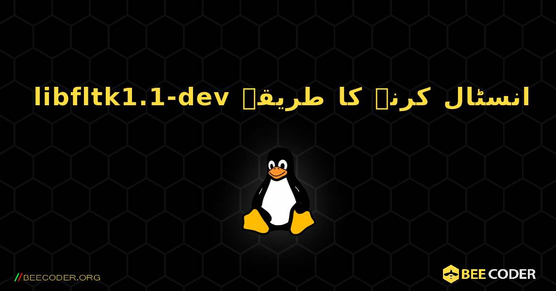 libfltk1.1-dev  انسٹال کرنے کا طریقہ. Linux