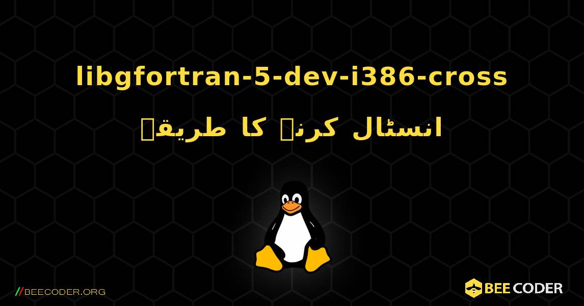 libgfortran-5-dev-i386-cross  انسٹال کرنے کا طریقہ. Linux