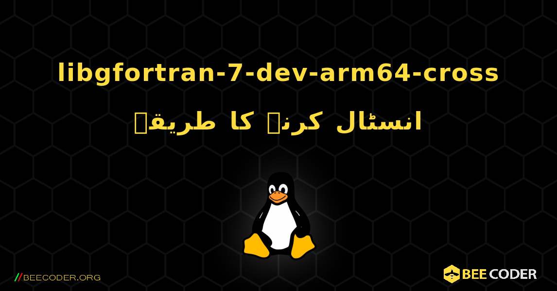 libgfortran-7-dev-arm64-cross  انسٹال کرنے کا طریقہ. Linux