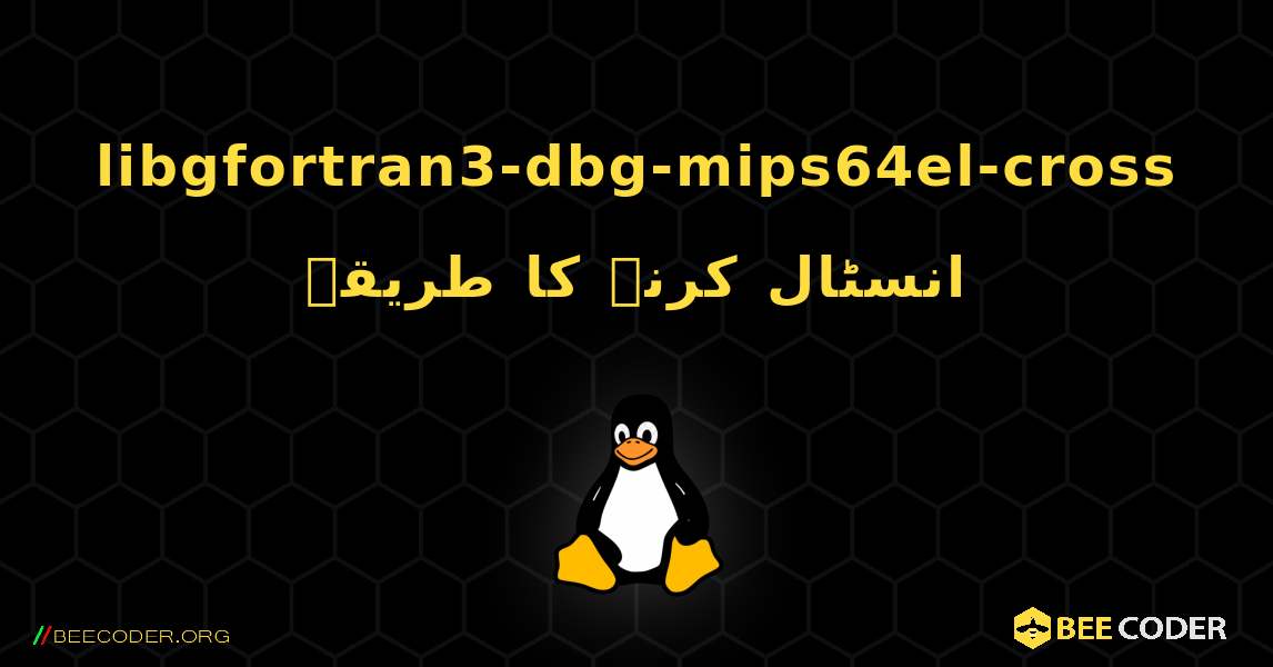 libgfortran3-dbg-mips64el-cross  انسٹال کرنے کا طریقہ. Linux