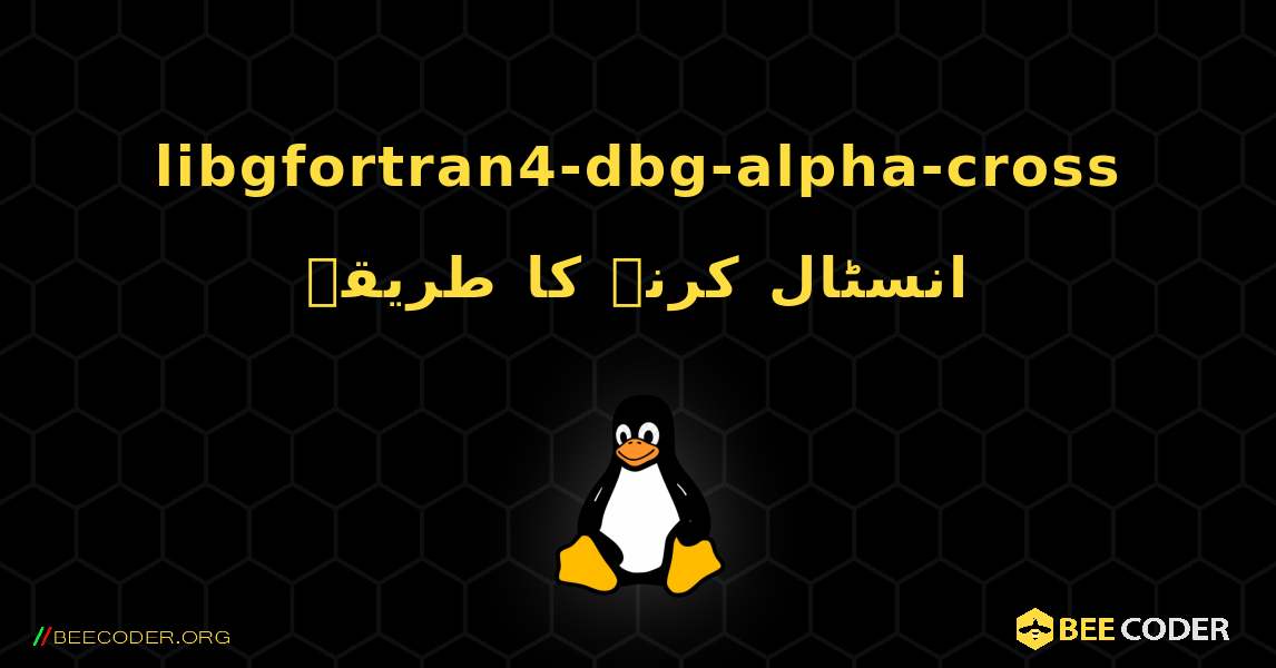 libgfortran4-dbg-alpha-cross  انسٹال کرنے کا طریقہ. Linux