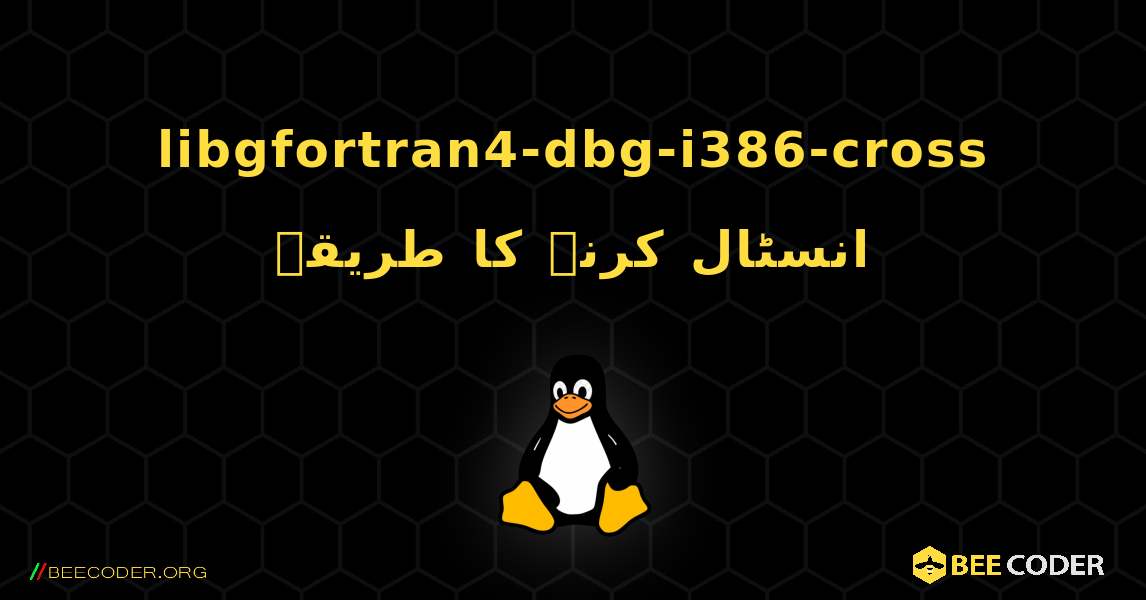 libgfortran4-dbg-i386-cross  انسٹال کرنے کا طریقہ. Linux