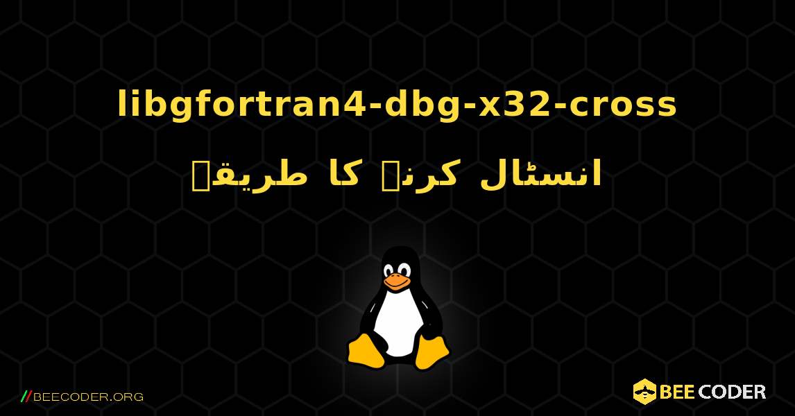 libgfortran4-dbg-x32-cross  انسٹال کرنے کا طریقہ. Linux