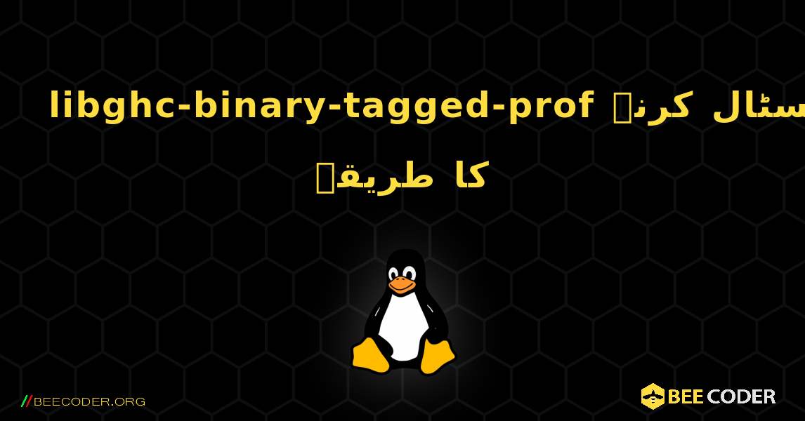 libghc-binary-tagged-prof  انسٹال کرنے کا طریقہ. Linux