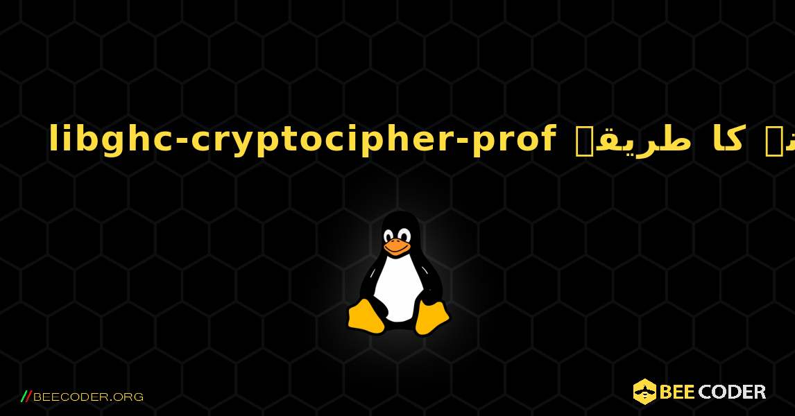 libghc-cryptocipher-prof  انسٹال کرنے کا طریقہ. Linux