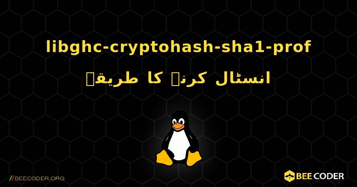 libghc-cryptohash-sha1-prof  انسٹال کرنے کا طریقہ. Linux