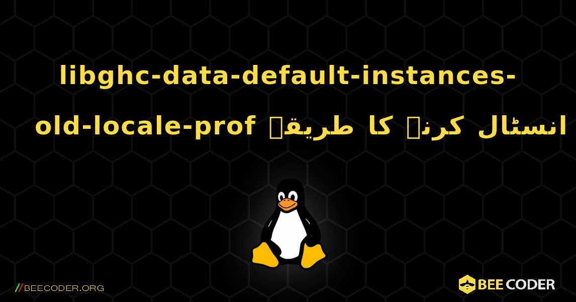 libghc-data-default-instances-old-locale-prof  انسٹال کرنے کا طریقہ. Linux