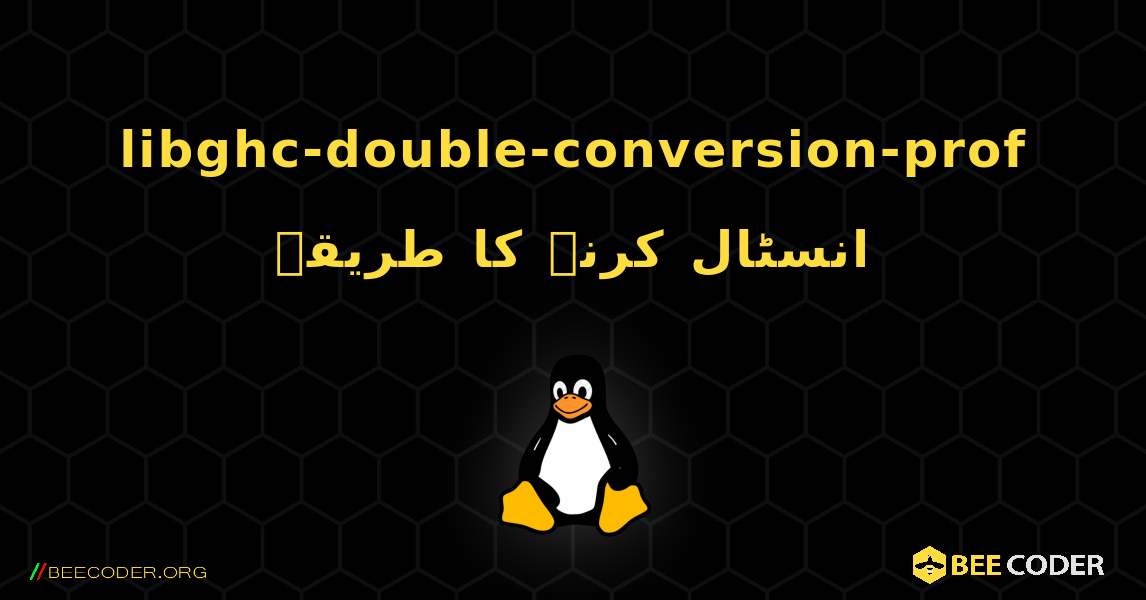libghc-double-conversion-prof  انسٹال کرنے کا طریقہ. Linux