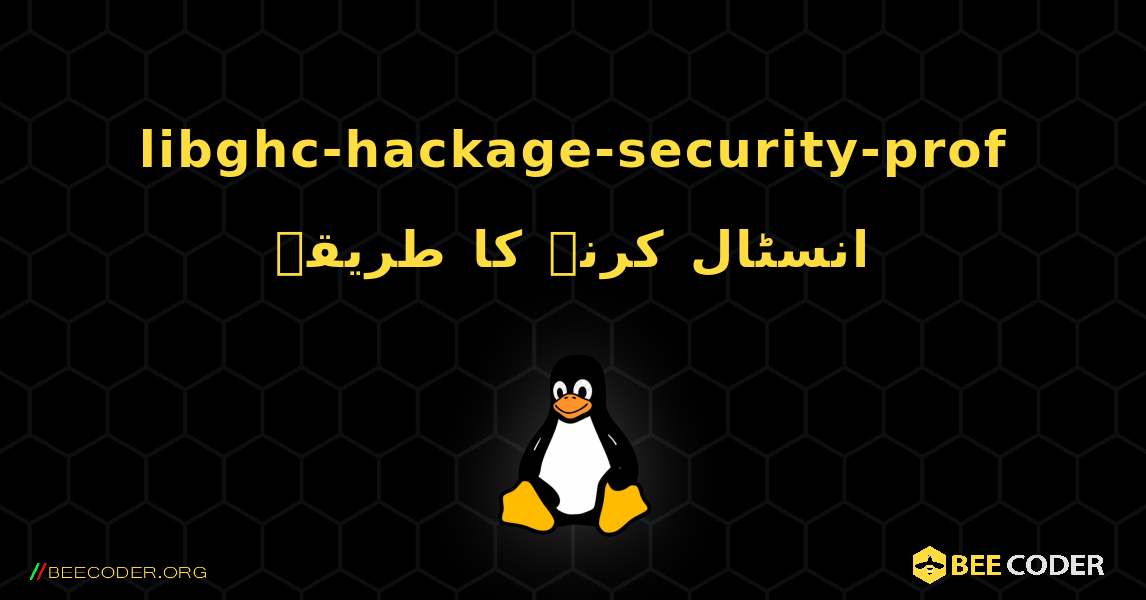 libghc-hackage-security-prof  انسٹال کرنے کا طریقہ. Linux