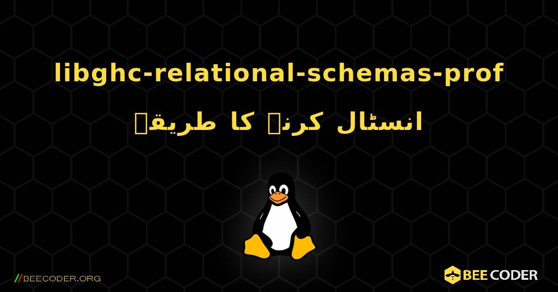 libghc-relational-schemas-prof  انسٹال کرنے کا طریقہ. Linux