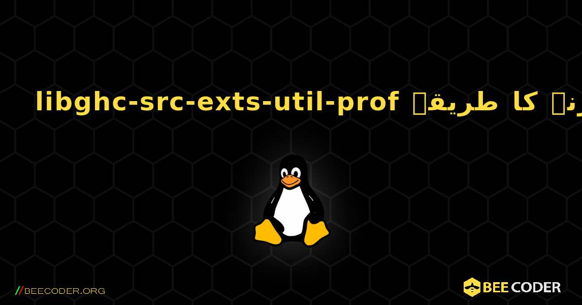 libghc-src-exts-util-prof  انسٹال کرنے کا طریقہ. Linux