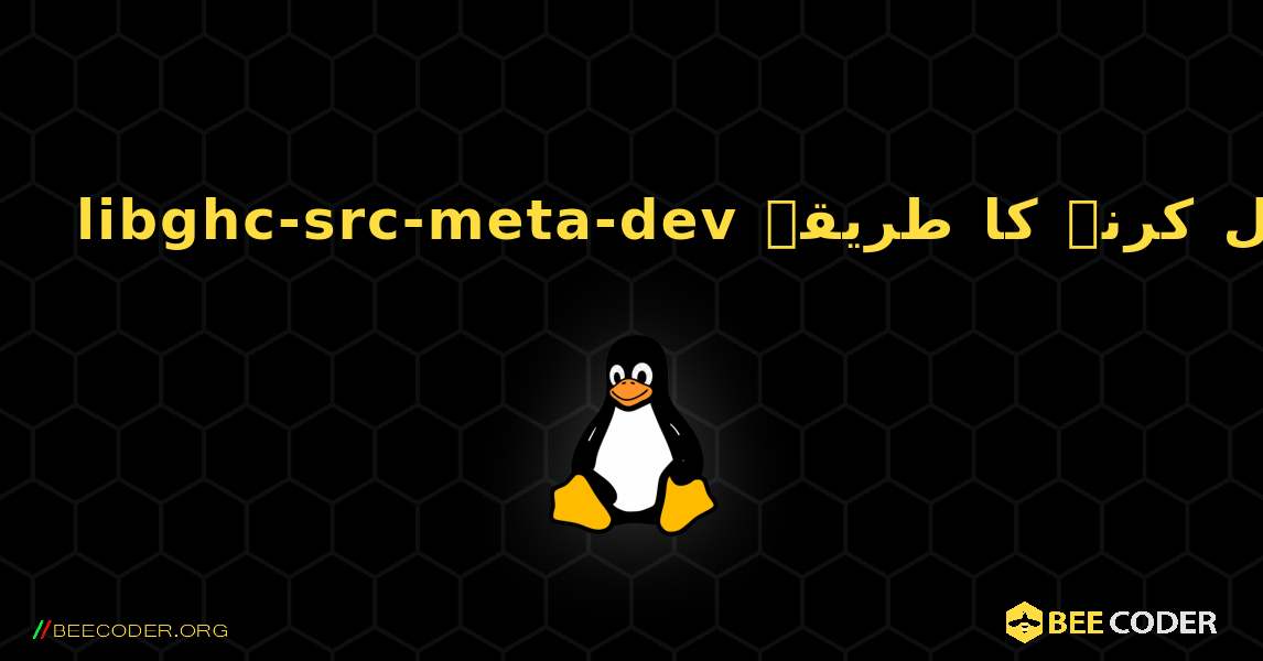 libghc-src-meta-dev  انسٹال کرنے کا طریقہ. Linux
