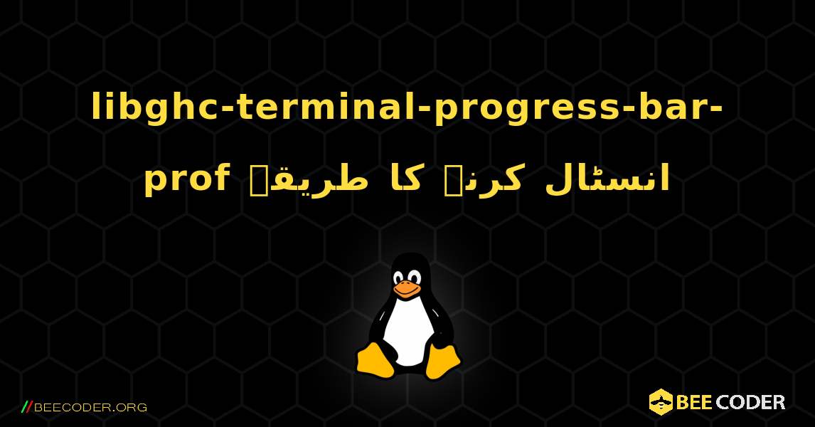 libghc-terminal-progress-bar-prof  انسٹال کرنے کا طریقہ. Linux