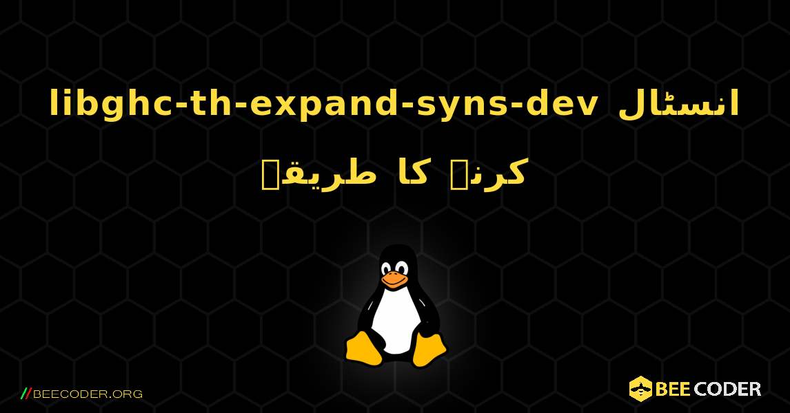 libghc-th-expand-syns-dev  انسٹال کرنے کا طریقہ. Linux