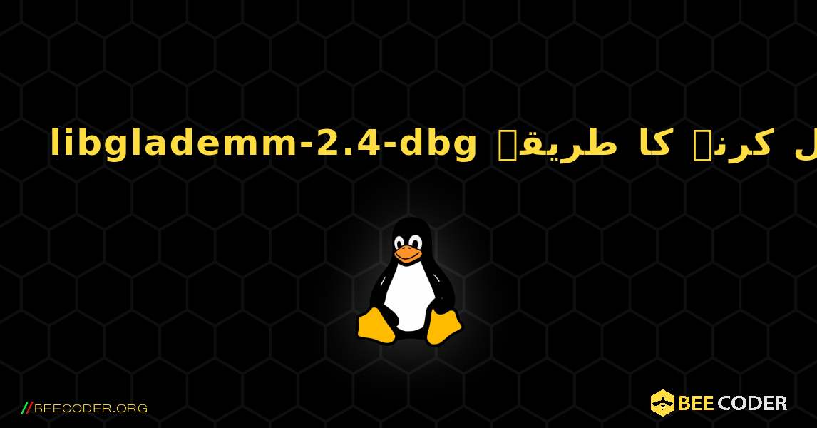 libglademm-2.4-dbg  انسٹال کرنے کا طریقہ. Linux