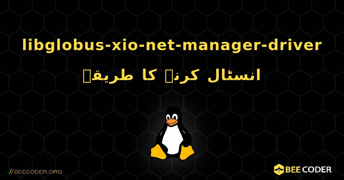 libglobus-xio-net-manager-driver  انسٹال کرنے کا طریقہ. Linux