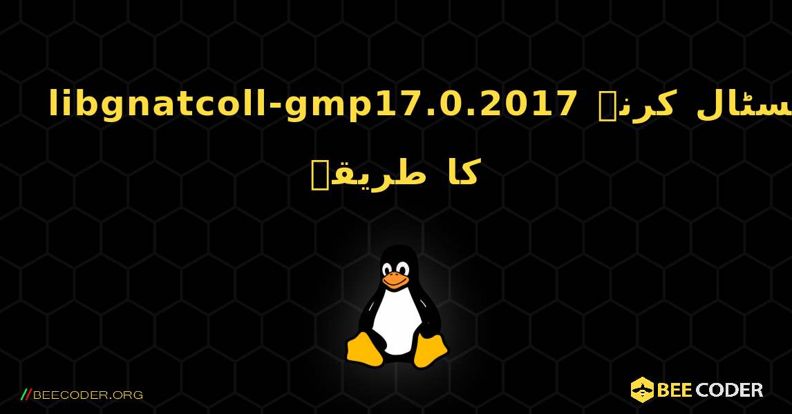 libgnatcoll-gmp17.0.2017  انسٹال کرنے کا طریقہ. Linux