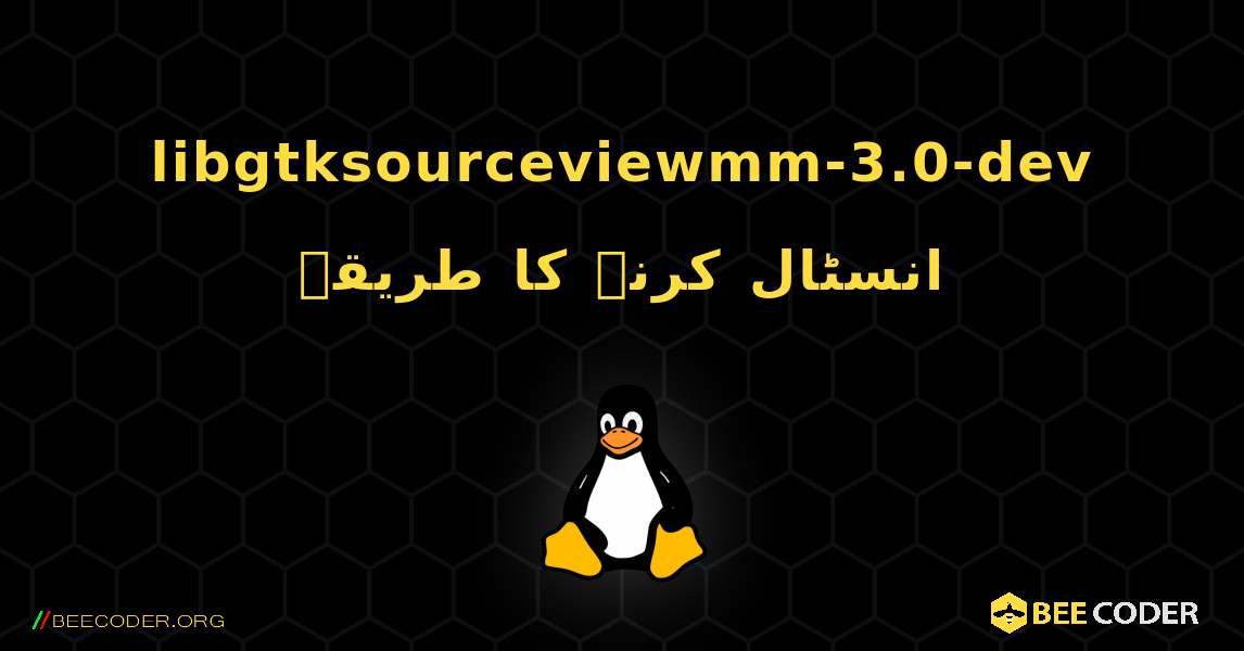 libgtksourceviewmm-3.0-dev  انسٹال کرنے کا طریقہ. Linux