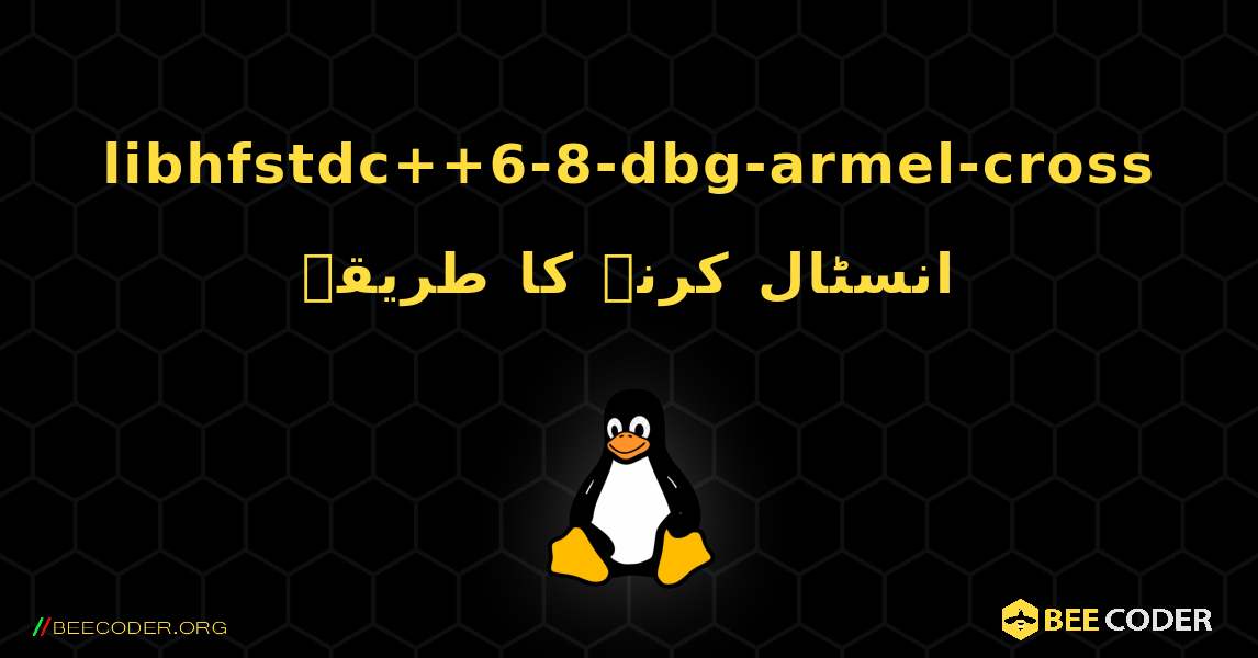 libhfstdc++6-8-dbg-armel-cross  انسٹال کرنے کا طریقہ. Linux