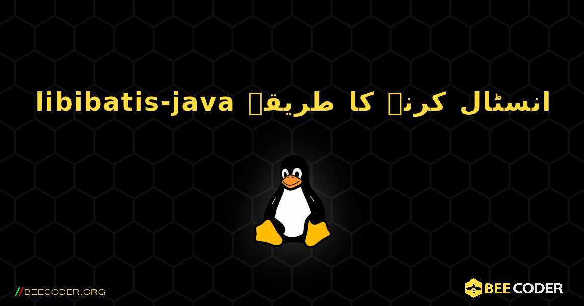 libibatis-java  انسٹال کرنے کا طریقہ. Linux