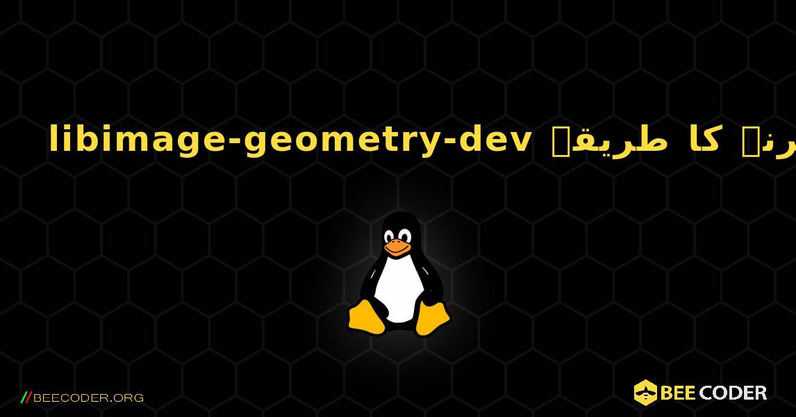 libimage-geometry-dev  انسٹال کرنے کا طریقہ. Linux