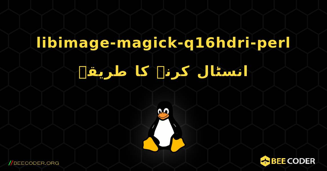 libimage-magick-q16hdri-perl  انسٹال کرنے کا طریقہ. Linux