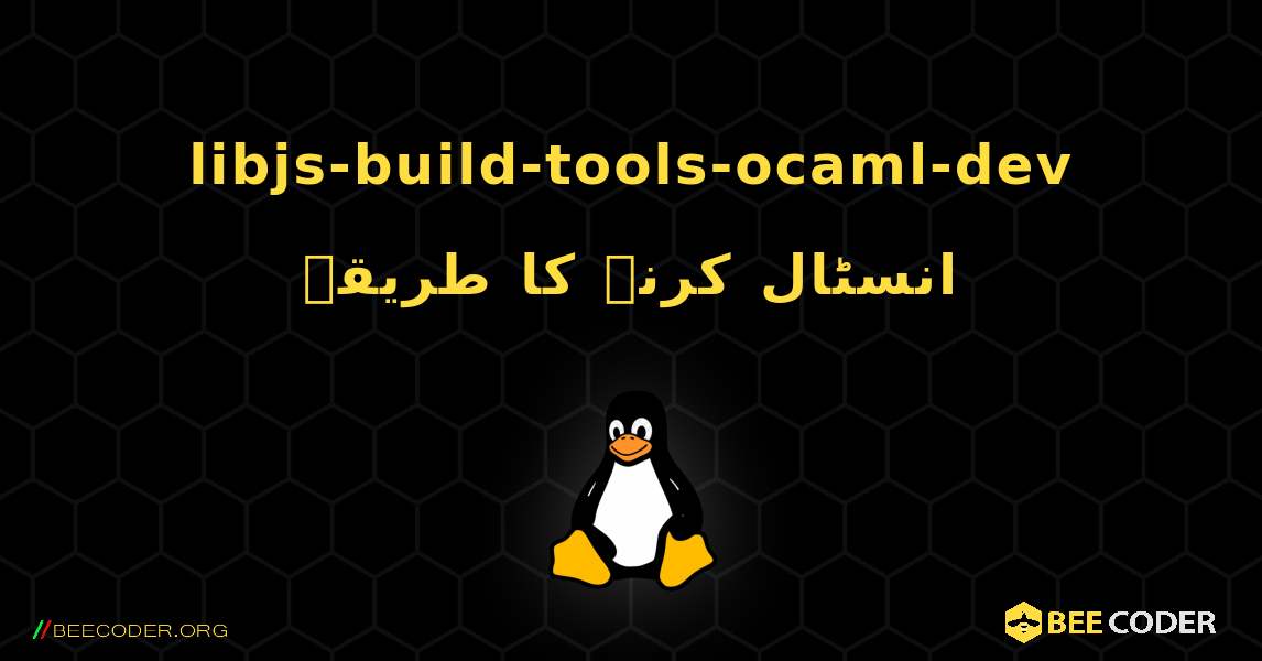 libjs-build-tools-ocaml-dev  انسٹال کرنے کا طریقہ. Linux